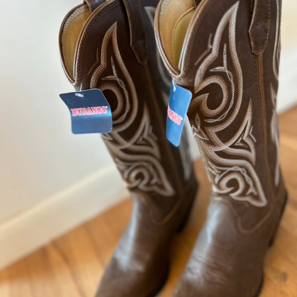 NEW w/Tags Crush‎ by Durango Women's Milk Chocolate Western Boot $65 Size 6.5 - Picture 9 of 14